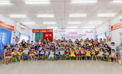 Ngày hội bé vẽ sáng tạo cùng Bitex tại cụm 14