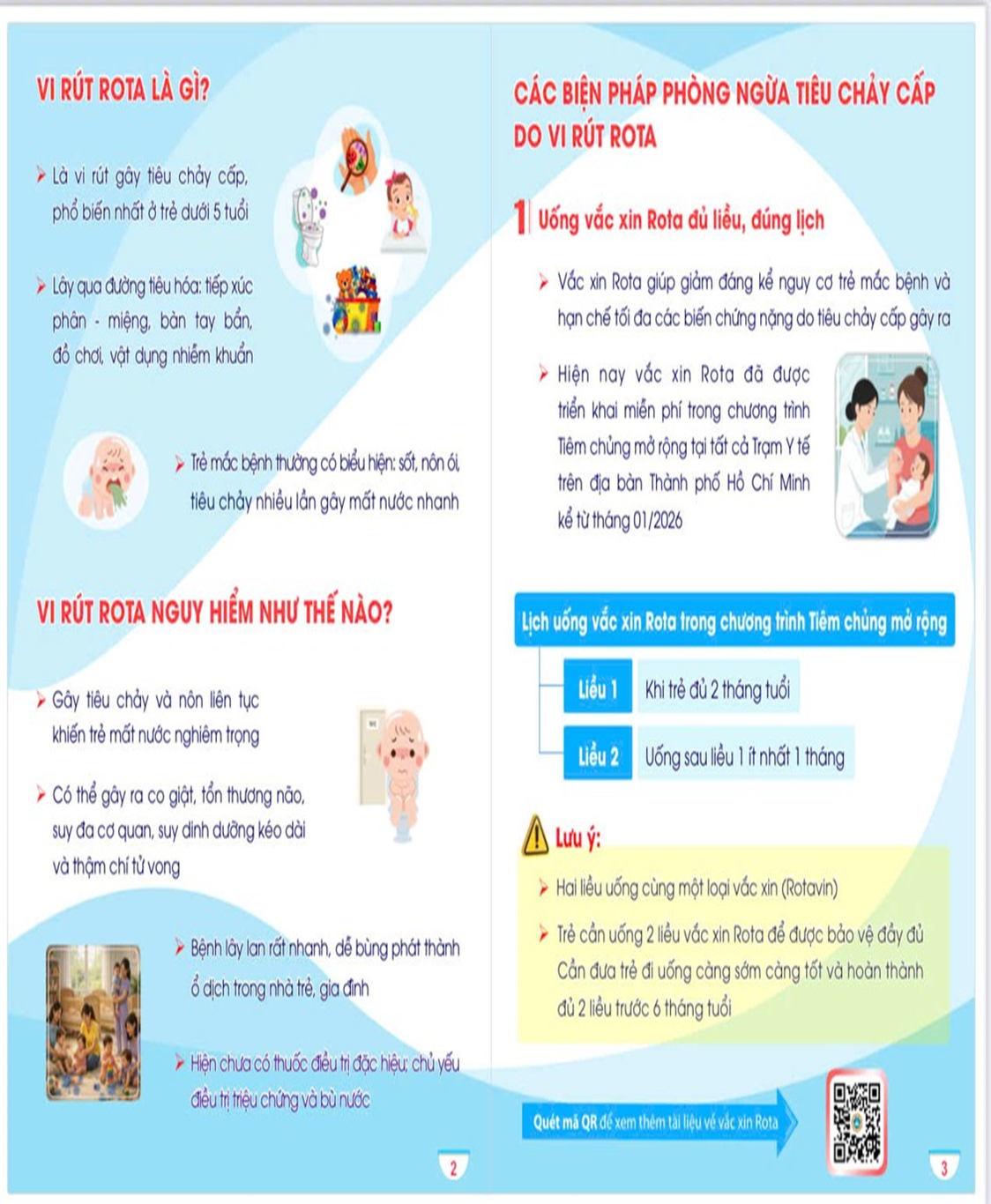 Các biện pháp phòng ngừa tiêu chảy cấp do vi rút Rota