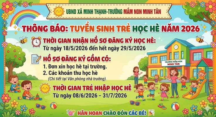 ☘️THÔNG BÁO TUYỂN SINH HÈ 2026🌟