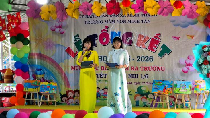 Có thể là hình ảnh về văn bản cho biết 'ÜYBANI HÂN DANXA ΜΠΙΝΗ NH THẠINH TRƯƠNG MẦM NON MINH TÂN TONGKE L Ho, HỌ 2026 MƯI MỪNCBL ICBL B RA TRƯỜNG TẾT NHI1/6 NHI 1/6 unh, ngày 29 tháng'